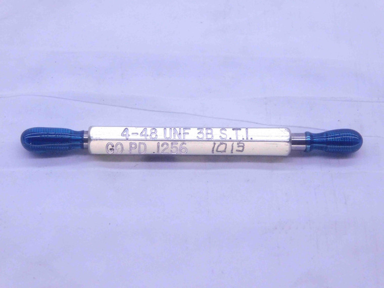 4 48 UNF 3B STI HELICOIL THREAD PLUG GAGE #4 .112 GO NO GO PD'S = .1256 & .1271 - DW36116BG5