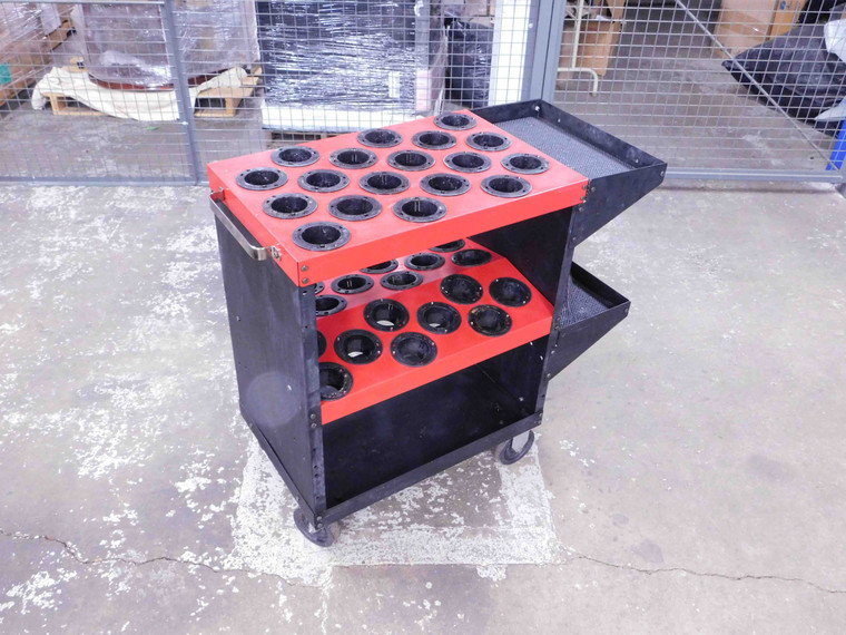 HUOT 36 SLOT 50 TAPER TOOL HOLDER CART 37 1/8 X 18 1/8 X 34 3/4 CAT50 NMTB50