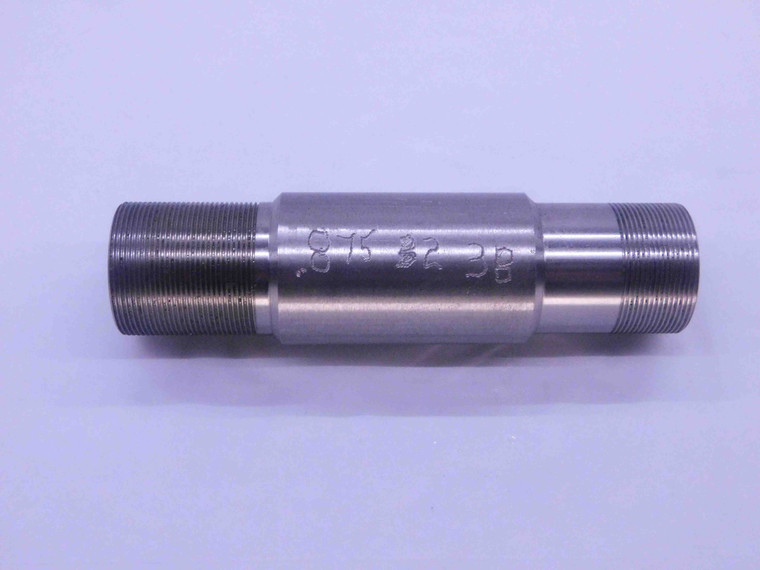 SHOP MADE 7/8 32 3B THREAD PLUG GAGE .875 .8750 GO NO GO P.D.'S = .8541 & .8565 - DW36189BS5