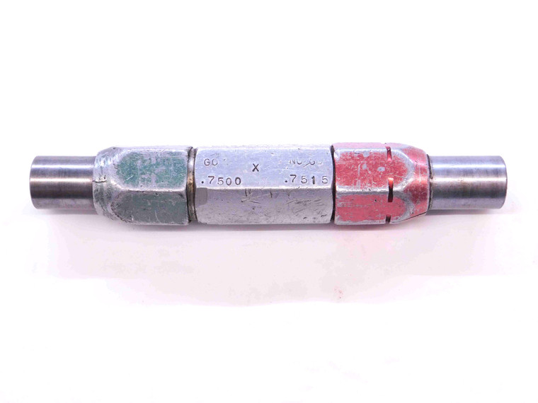 .7500 & .7515 CLASS X PIN PLUG GAGE GO NO GO ONSIZE 3/4 19 mm .750 INSPECTION - NS0682BX5
