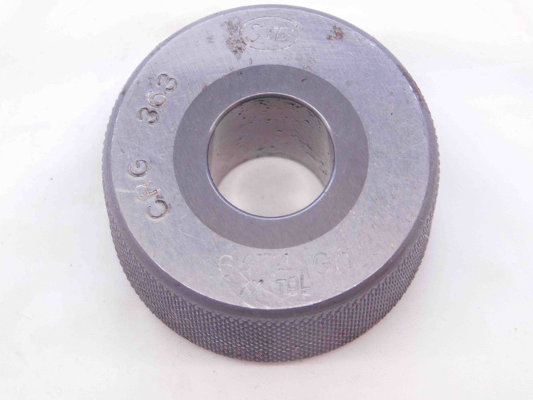 .6474 CL XX CARBIDE MASTER PLAIN BORE RING GAGE .6563 -.0089 21/32 16.444 mm - NS0703SLW