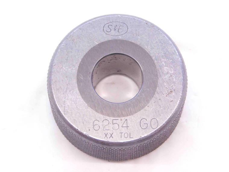 .6254 CL XX CARBIDE MASTER PLAIN BORE RING GAGE .6250 +.0004 OVERSIZE 5/8 16 mm - NS0714SLW