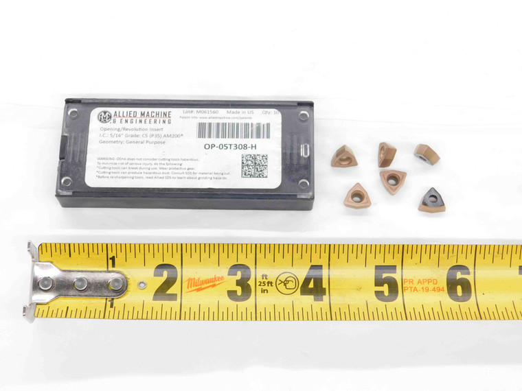 6pcs NEW AMEC OP-05T308-H C5 (P35) AM200 CARBIDE DRILL INSERTS WCMX 057308 - DM1573BL5