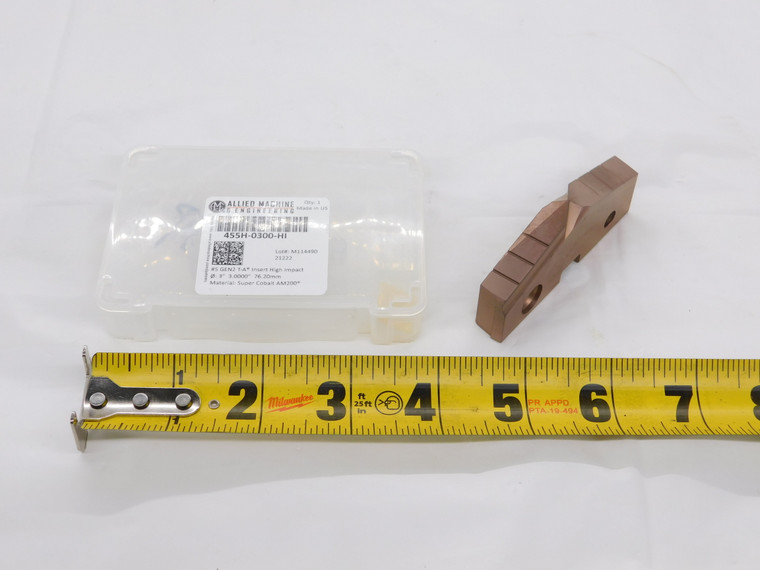 NEW AMEC 455H-0300-HI SUPER COBALT AM200 COBALT SPADE DRILL INSERT 3" O.D. - DM1583BL5
