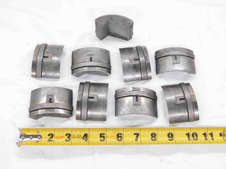 9pcs. ASSORTED 2 3/4 COLLET PAD LOT FIVE B & FOUR C PADS SMOOTH HEXAGON 2.750 - DM1645CT4