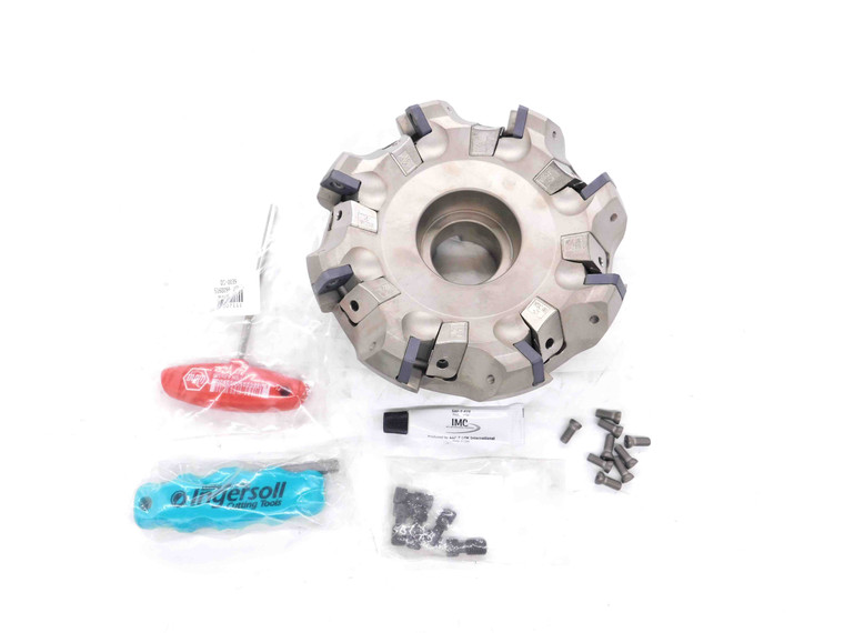 NEW INGERSOLL 6" O.D. FACE MILL 5C2M-06R02 1 1/2 PILOT 5/8 KEY HOLDS 8 INSERTS - DM1682BL5