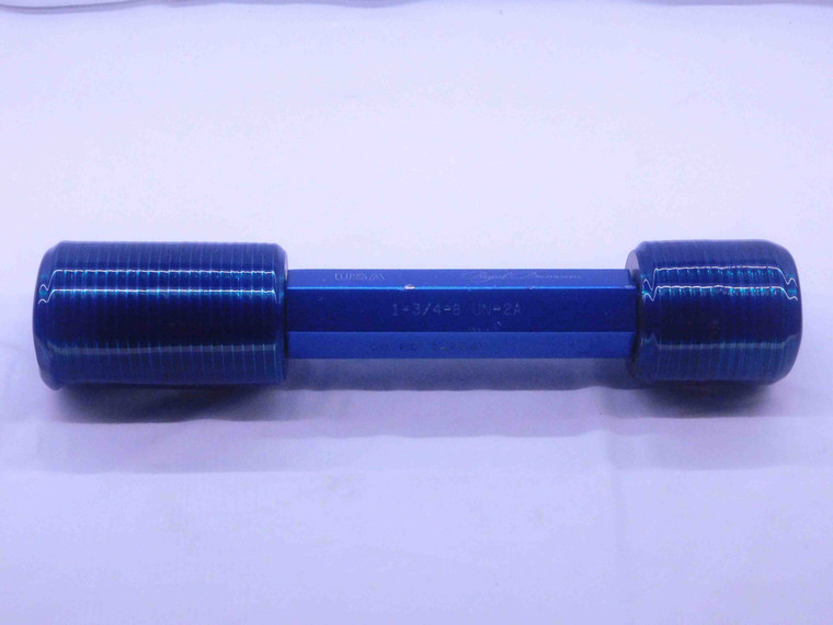 1 3/4 8 UN 2A SET THREAD PLUG GAGE 1.75 1.750 GO NO GO P.D.'S = 1.6665 & 1.6590 - DW36300BU5
