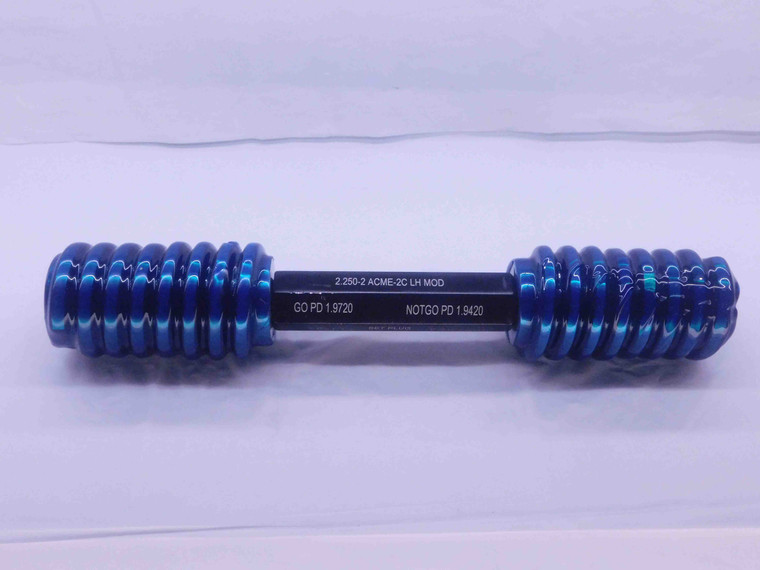 2 1/4 2 ACME 2C LEFT HAND MOD SET THREAD PLUG GAGE 2.25 GO NO GO = 1.9720 1.9420 - DW36320BU5