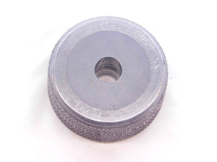 .2495 CL XX CARBIDE MASTER PLAIN BORE RING GAGE .2500 -.0005 1/4 6.337 mm CHECK - NS0855SLW