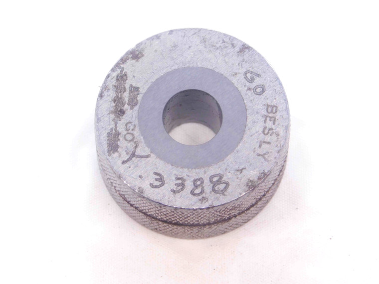 .3388 CL Y CARBIDE MASTER PLAIN BORE RING GAGE .3438 -.0050 11/32 8.606 mm CHECK - NS0856SLW