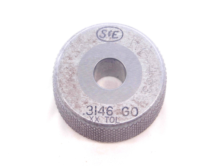.3146 CL XX CARBIDE MASTER PLAIN BORE RING GAGE .3125 +.0021 OVERSIZE 5/16 8 mm - NS0858SLW