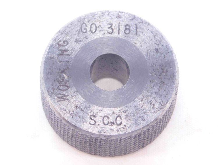 .3181 CL X CARBIDE MASTER PLAIN BORE RING GAGE .3125 +.0056 OVERSIZE 5/16 8 mm - NS0914SLW
