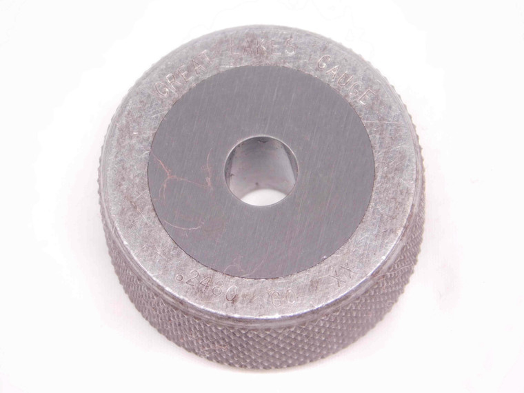 .2480 CL XX CARBIDE MASTER PLAIN BORE RING GAGE .2500 -.0020 1/4 6.299 mm .248 - NS1037SLW