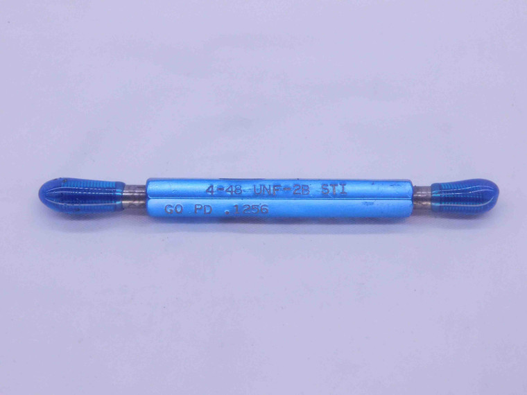 4 48 UNF 2B STI HELICOIL THREAD PLUG GAGE #4 .112 GO NO GO PD'S = .1256 & .1279 - DW36355CG5
