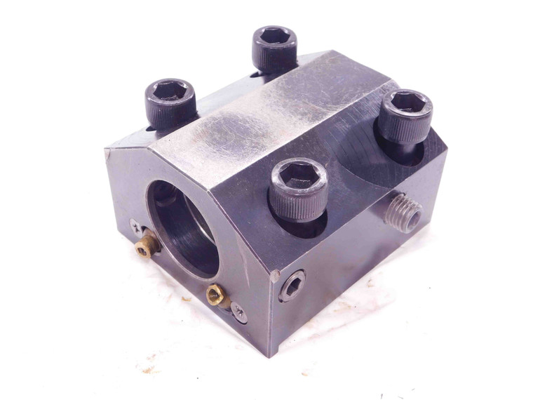 2" ID BORING BAR LATHE TURRET TOOL HOLDER BLOCK 70mm X 85mm BOLT HOLE PATTERN - EA1439BN5
