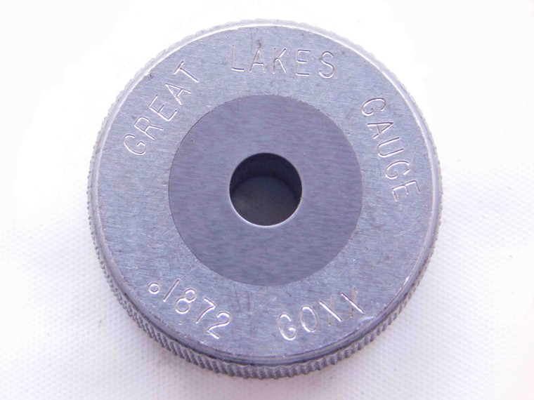 .1872 CL XX CARBIDE MASTER PLAIN BORE RING GAGE .1875 -.0003 3/16 4.755 mm CHECK - NS1167SLW