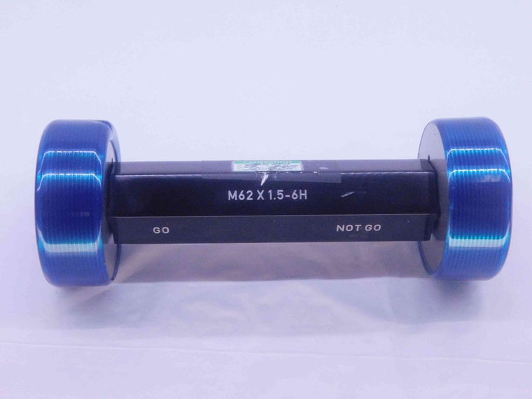 M62 X 1.5 6H METRIC THREAD PLUG GAGE 62 GO NO GO P.D.'S = 61.026 & 61.238 CHECK - DW36416CG5