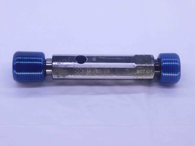 1" 14 UNS 2B THREAD PLUG GAGE 1.0 1.00 1.000 GO NO GO P.D.'S = .9536 & .9605 - DW36426CG5