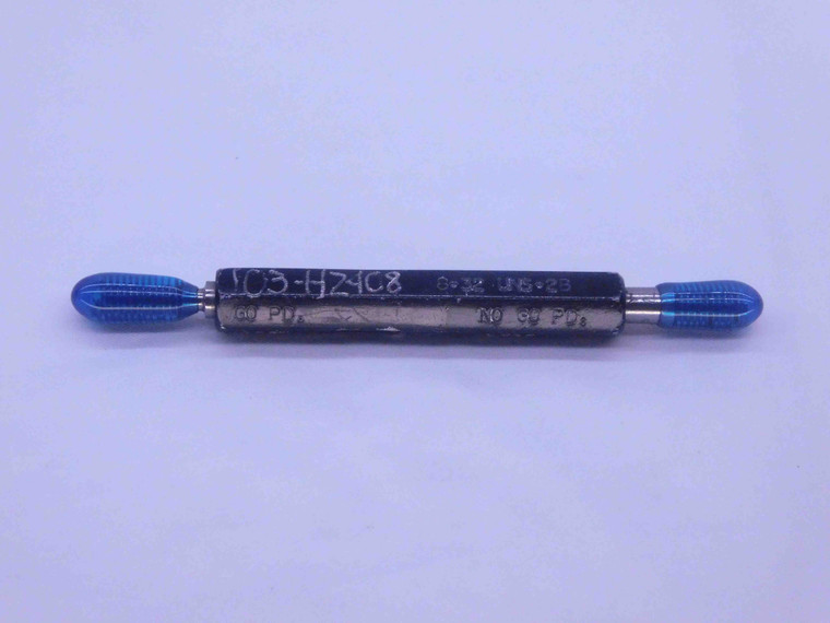 8 32 UNS 2B +.005 SPECIAL THREAD PLUG GAGE #8 .164 GO NO GO PD'S = .1487 & .1525 - DW36428CG5