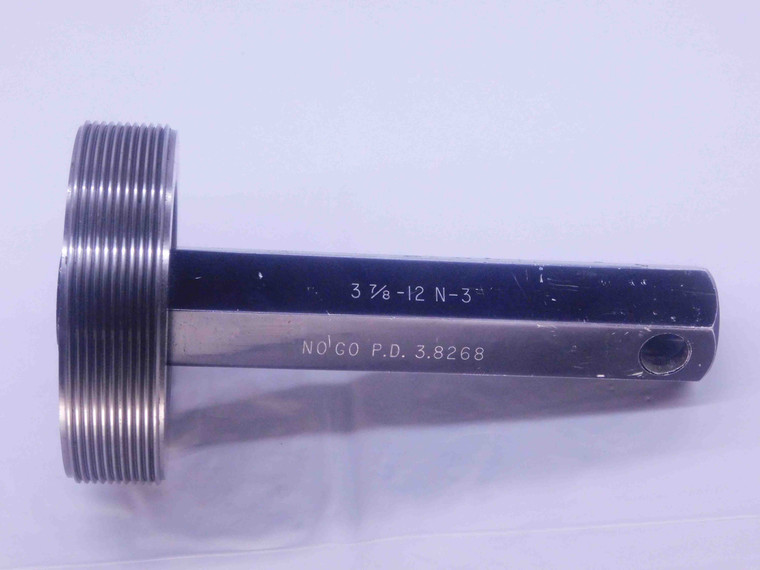 3 7/8 12 N 3 THREAD PLUG GAGE 3.875 3.8750 NO GO ONLY P.D. = 3.8268 UN-3 CHECK - DW36439CG5