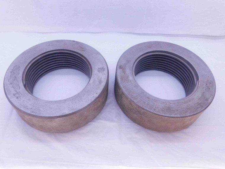 SHOP MADE 4 5/8 4 SQUARE THREAD SOLID THREAD RING GAGE 4.625 GO AND NO GO CHECK - DW36460AC5