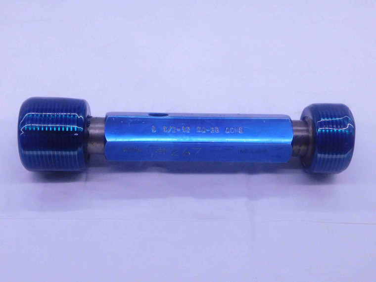 1 1/2 12 NA 3G ACME THREAD PLUG GAGE 1.5 GO NO GO PD'S = 1.4590 & 1.4650 CHECK - DW36517SLW