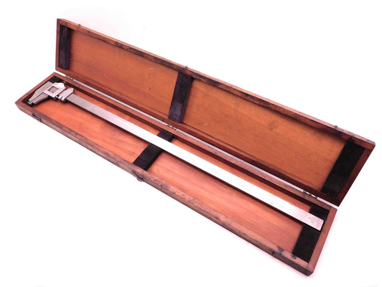 BROWN & SHARPE No.570 INSIDE AND OUTSIDE VERNIER CALIPER 25" MAX DISTANCE MIC