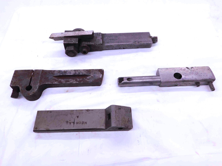 4pcs VINTAGE LATHE TOOL HOLDERS CUTOFF PARTING TURNING MISSING HARDWARE - EA1478AJ5