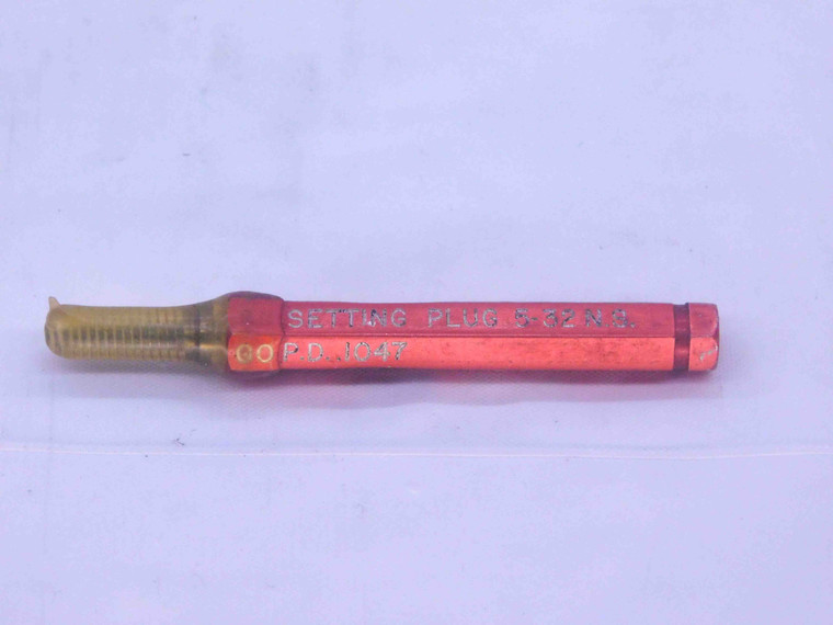5 32 NS SET THREAD PLUG GAGE #5 .125 GO ONLY P.D. = .1047 INSPECTION UNS 3A - DW36543SLW