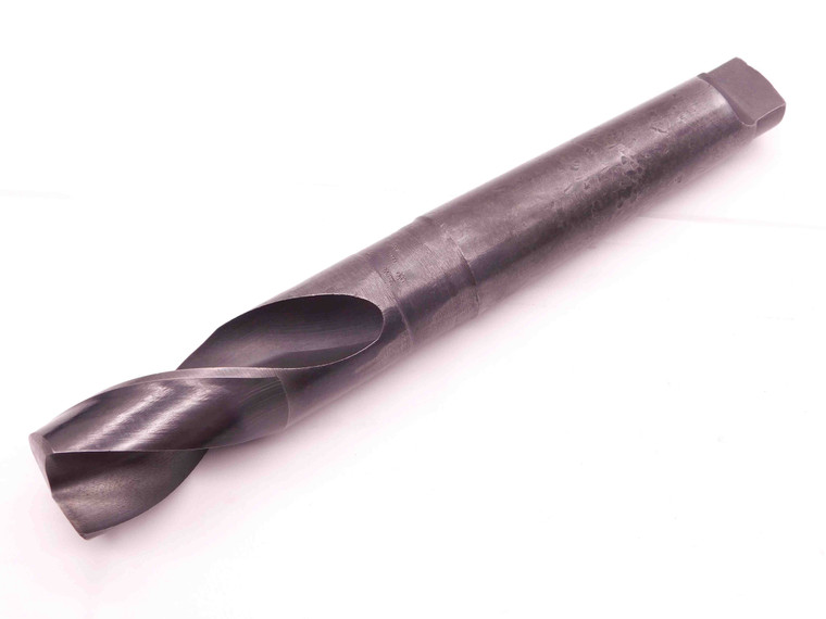 MORSE 1 7/32 O.D. HSS FLAT BOTTOM DRILL BIT MORSE TAPER #4 SHANK 1.2187 MT4 - BR10147AF5