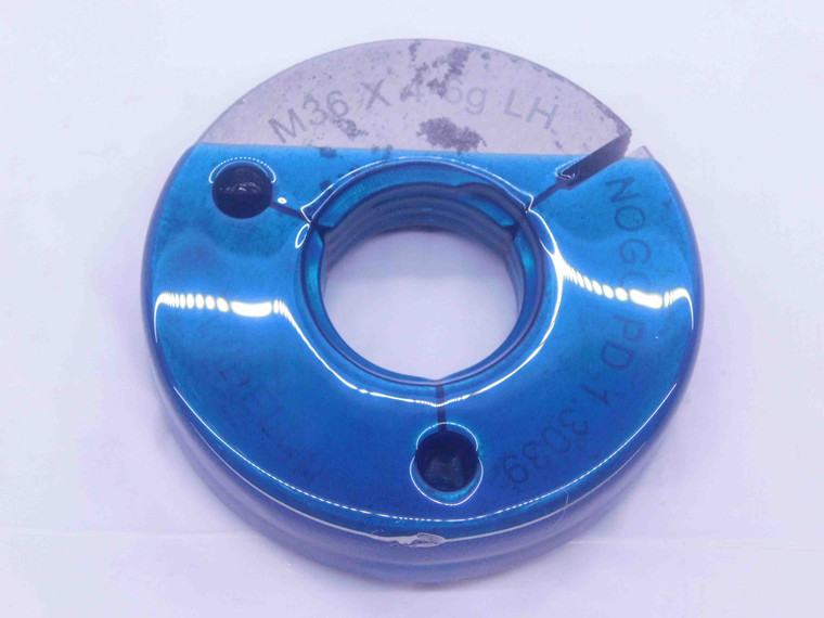 M36 X 1 6g METRIC THREAD RING GAGE 36 1.0 NO GO ONLY P.D. = 1.3039 INSPECTION - DW36567SLW