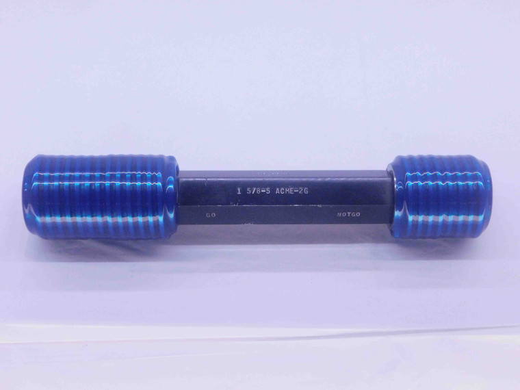 1 5/8 5 ACME 2G SET THREAD PLUG GAGE 1.625 GO NO GO P.D.'S = 1.5145 & 1.4931 - DW36654BU5