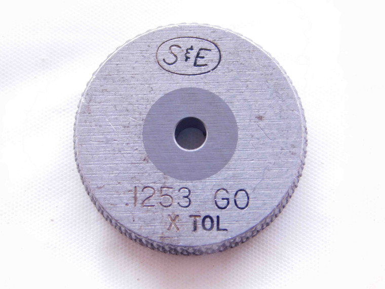 .1253 CLASS X CARBIDE MASTER PLAIN BORE RING GAGE .1250 +.0003 OVERSIZE 1/8 3 mm - NS1186SLW