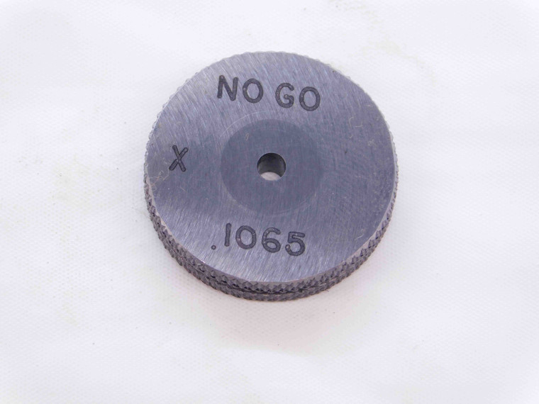 .1065 CL X CARBIDE MASTER PLAIN BORE RING GAGE .1094 -.0029 7/64 2.705 mm - NS1199SLW