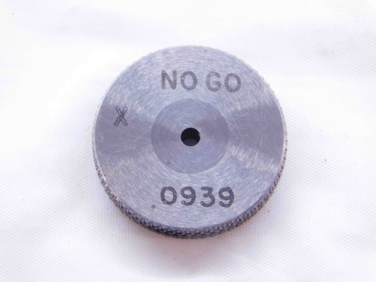 .0939 CL X CARBIDE MASTER PLAIN BORE RING GAGE .0938 +.0001 3/32 2.385 mm - NS1203SLW