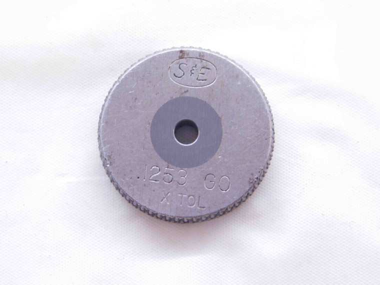 .1253 CLASS X CARBIDE MASTER PLAIN BORE RING GAGE .1250 +.0003 OVERSIZE 1/8 3 mm - NS1249SLW