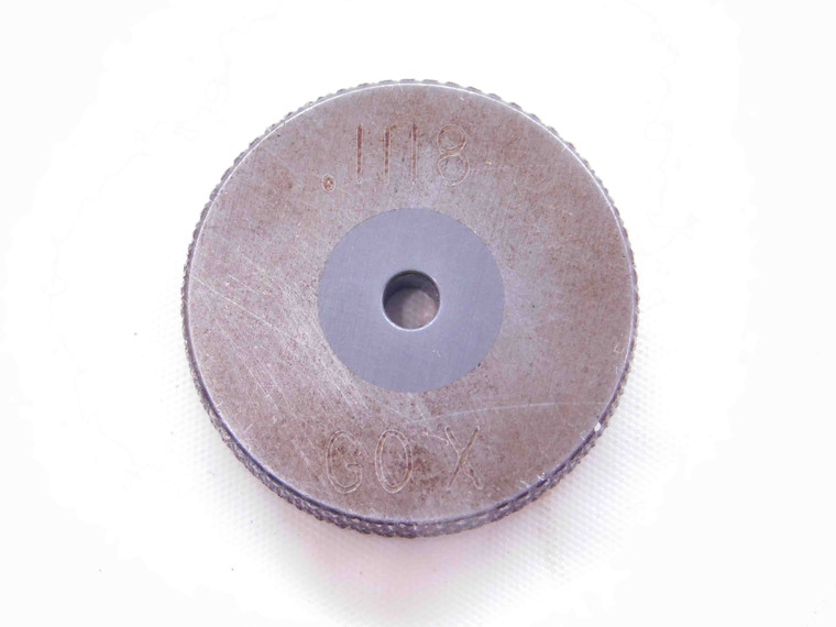 .1118 CL X CARBIDE MASTER PLAIN BORE RING GAGE .1094 +.0024 UNDERSIZE 7/64 3 mm - NS1267SLW