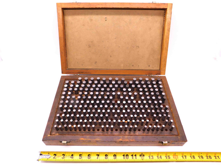 MEYER M-2 .251" TO .500" PLAIN PIN PLUG GAGE SET .001" SIZES INCOMPLETE LIBRARY