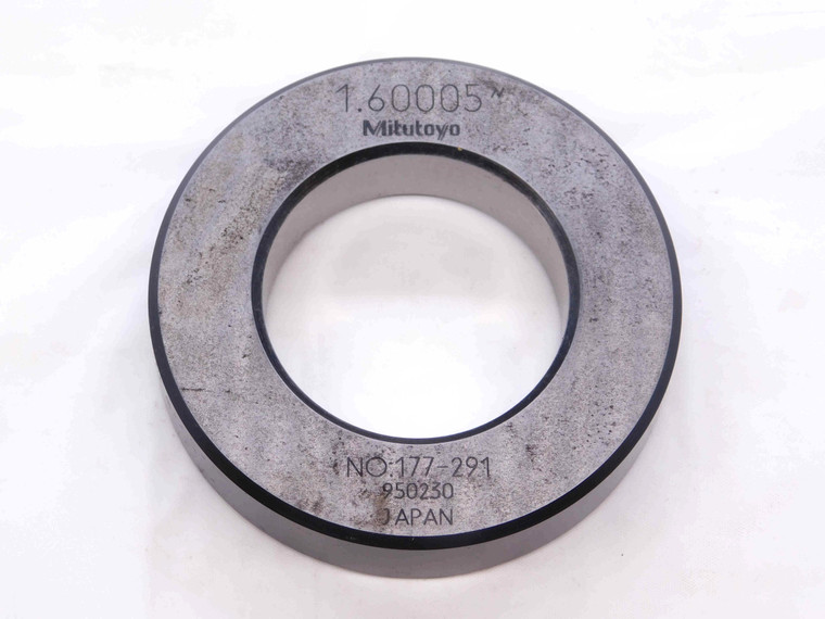 MITUTOYO 1.60005 MASTER PLAIN BORE RING GAGE 1.5938 +.0062 1 19/32 40.641 mm - NS1350CH5