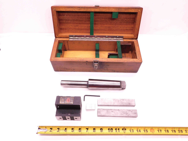 DEVLIEG TRI-WAY LOCATOR 90625 W/ FEDERAL A1/2Q .0001" INDICATOR & MT5 BAR