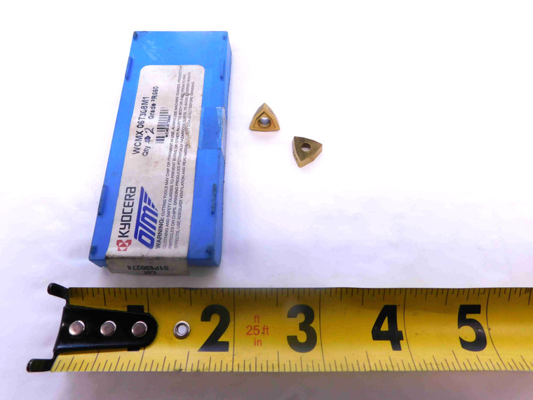 2pcs NEW KYOCERA WCMX 06T308M1 PR660 TiN COATED CARBIDE TURNING INSERTS - NS1437BU5