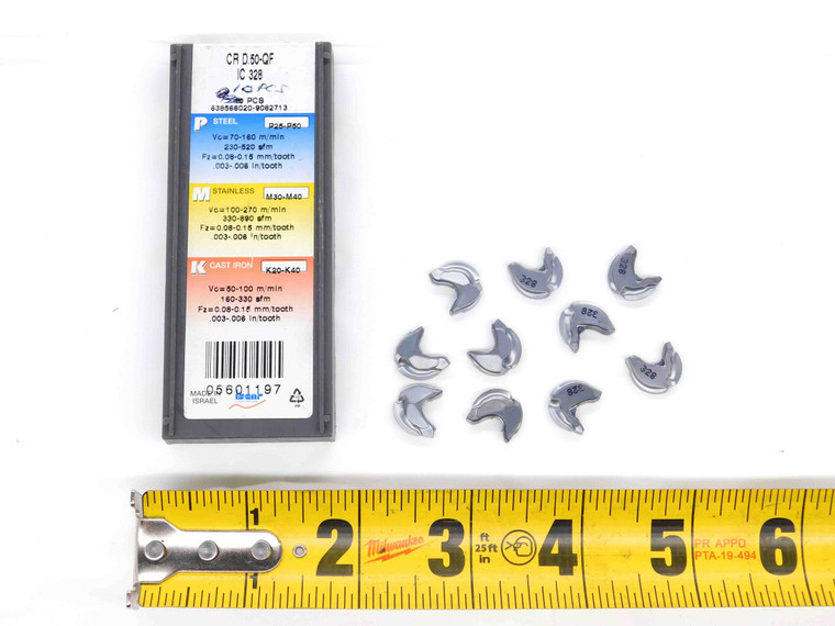 10pcs NEW ISCAR CR D.50-QF IC 328 CARBIDE INSERTS CRD.50-QF IC328 CNC LATHE TOOL - DM2131BU5