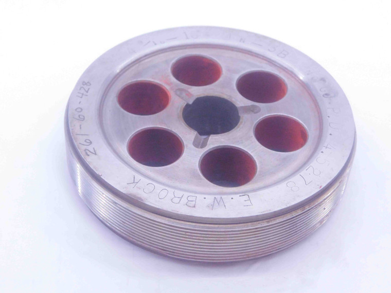 4 9/16 16 UN 3B THREAD PLUG GAGE 4.5625 NO GO ONLY P.D. = 4.5278 INSPECTION - DW36733SLW