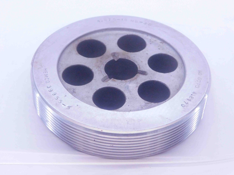 4 7/8 10 NS 3B THREAD PLUG GAGE 4.875 4.8750 NO GO ONLY P.D. = 4.8170 UNS-3B - DW36738SLW