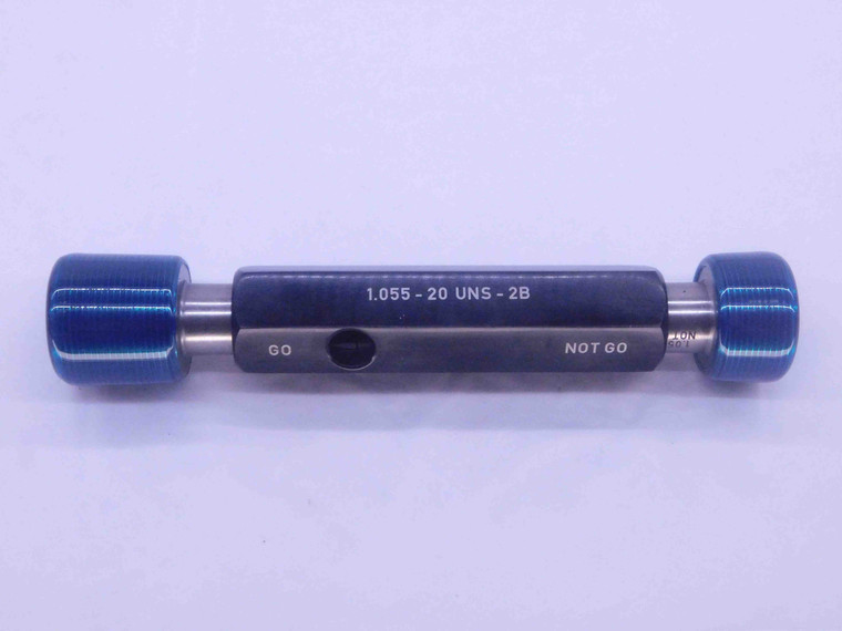1.055 20 UNS 2B THREAD PLUG GAGE 1.0550 GO NO GO P.D.'S = 1.0225 & 1.0284 CHECK - DW36743CL5