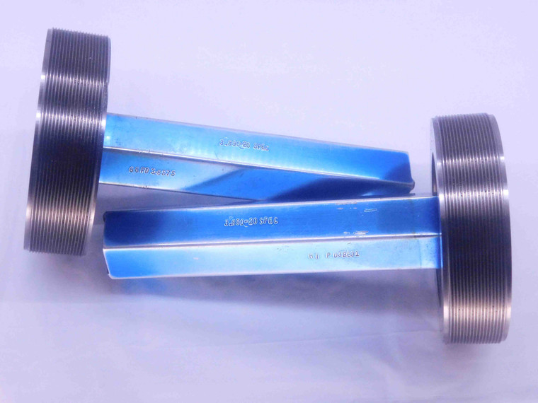 3.890 20 NS SPECIAL THREAD PLUG GAGE 3.89 GO NO GO PDS= 3.8575 & 3.8631 3 57/64 - DW36760CL5