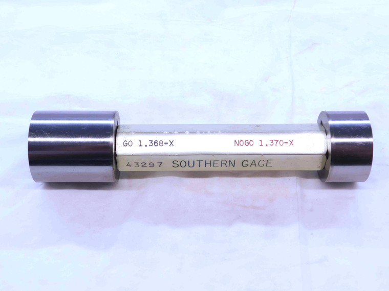 1.3680 & 1.3700 CL X PIN PLUG GAGE GO NO GO 1.3750 1 3/8 34.798 1.368 1.370 - NS1677CG4
