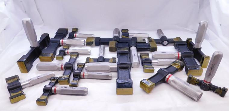 19 pcs LOT OF LARGE SPECIAL PLAIN PLUG GAGES VARIOUS SIZES INSPECTION EQUIPMENT
