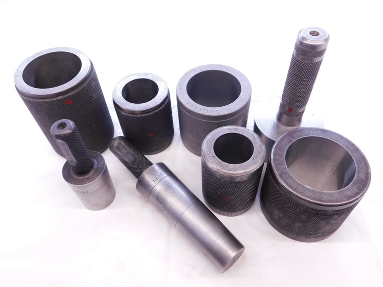 6pcs LOT OF PLAIN TAPERED PLUG AND RING GAGES VARIOUS SIZES INSPECTION EQUIPMENT - NS1694SLW