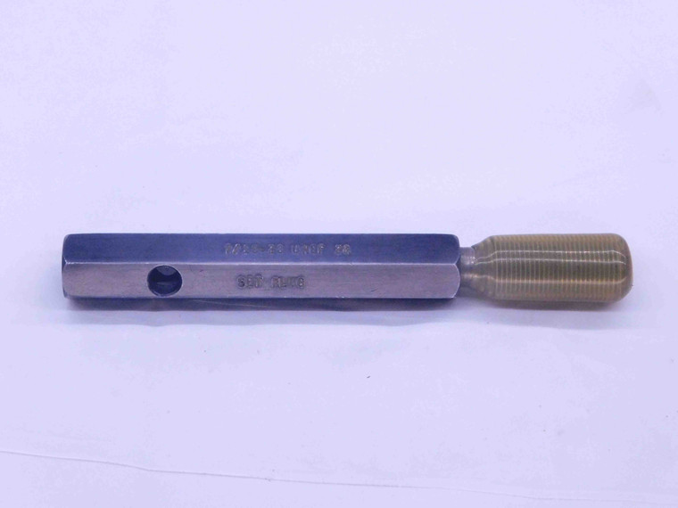 7/16 28 UNEF 2A SET THREAD PLUG GAGE .4375 NO GO ONLY P.D. = .4096 INSPECTION - DW36982LVR